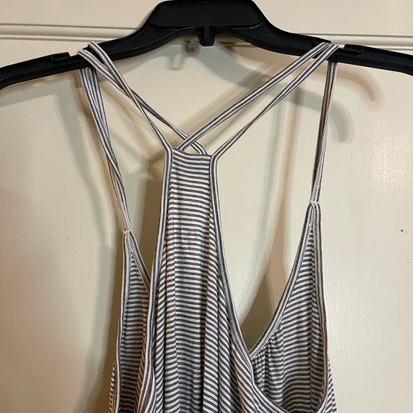 Loft brand stripped tank.  Black/ gray and white - Picture 3 of 3
